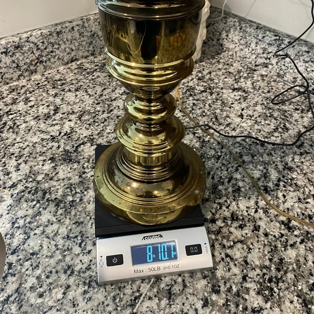 Vintage Westwood Hollywood Regency Solid Brass Table Lamp